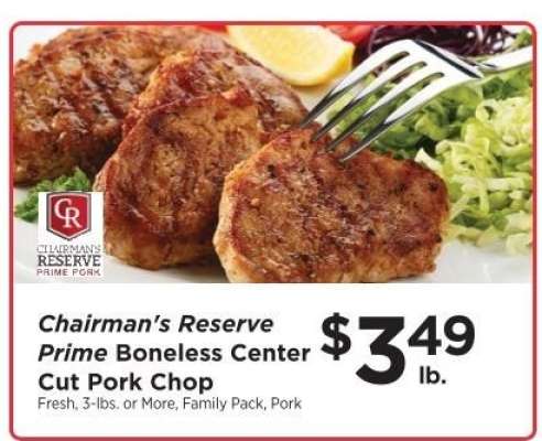 Chairman's Reserve Prime Boneless Center Cut Pork Chop