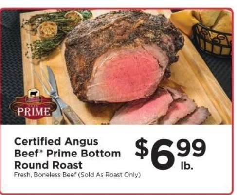 Certified Angus Beef Prime Bottom Round Roast