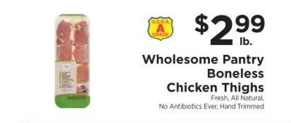 Wholesome Pantry Boneless Chicken Thighs