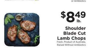 Shoulder Blade Cut Lamb Chops