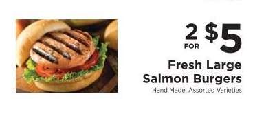 Fresh Large Salmon Burgers