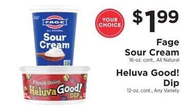 Fage Sour Cream / Heluva Good! Dip