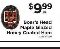 Boar's Head Maple Glazed Honey Coated Ham