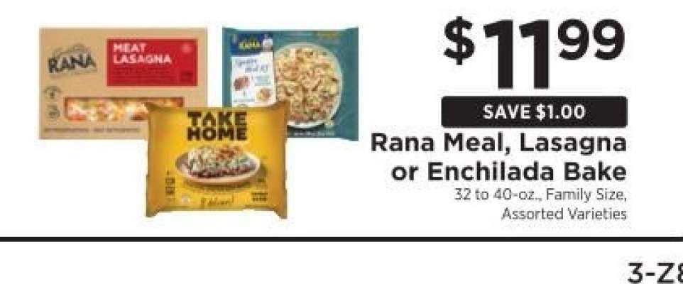 Rana Meal, Lasagna or Enchilada Bake