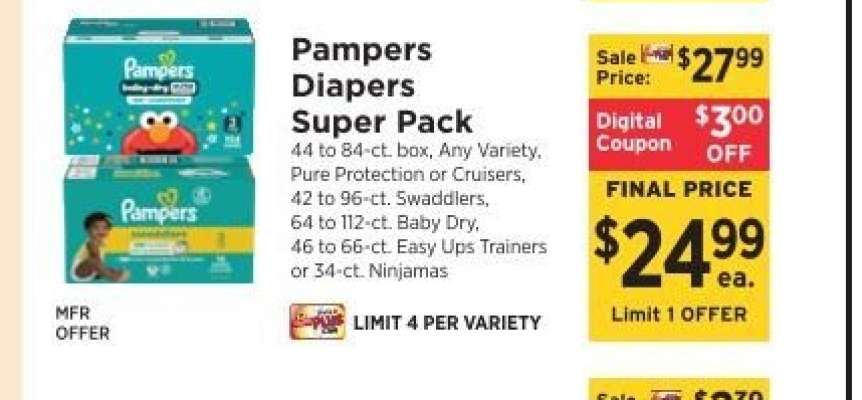 Pampers Diapers Super Pack