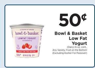 Bowl & Basket Low Fat Yogurt