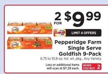 Pepperidge Farm Single Serve Goldfish 9-Pack
