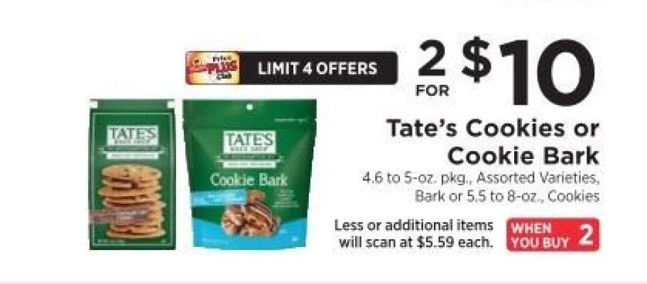 Tate’s Cookies or Cookie Bark