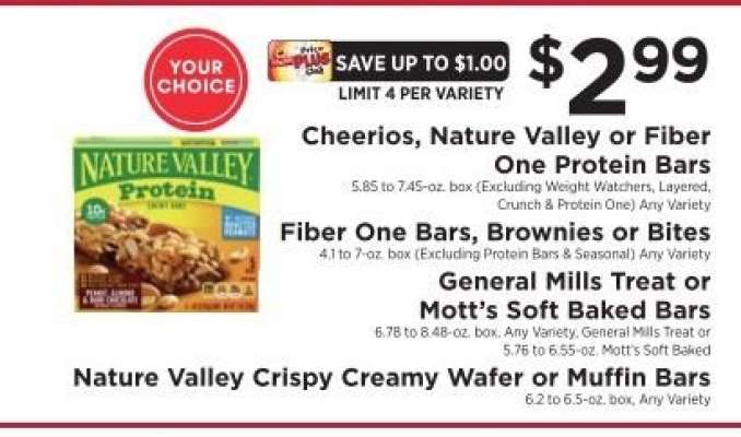 Cheerios, Nature Valley or Fiber One Protein Bars