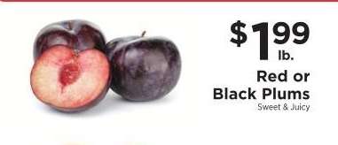 Red Or Black Plums