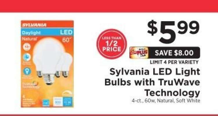 Sylvania LED Light Bulbs With TruWave Technology