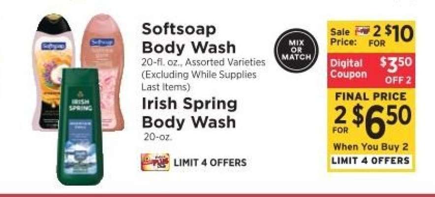 Softsoap Body Wash / Irish Spring Body Wash