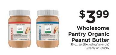 Wholesome Pantry Organic Peanut Butter