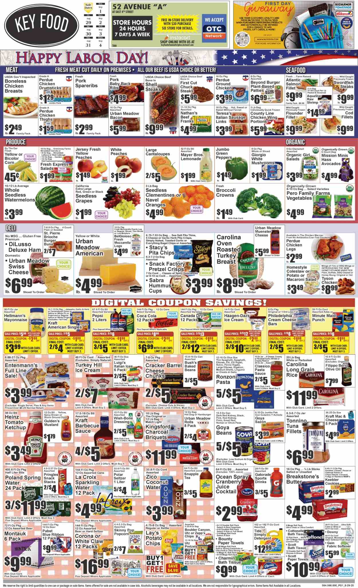 Key Food ad - 08/29/2025 - 09/04/2025. Page 1