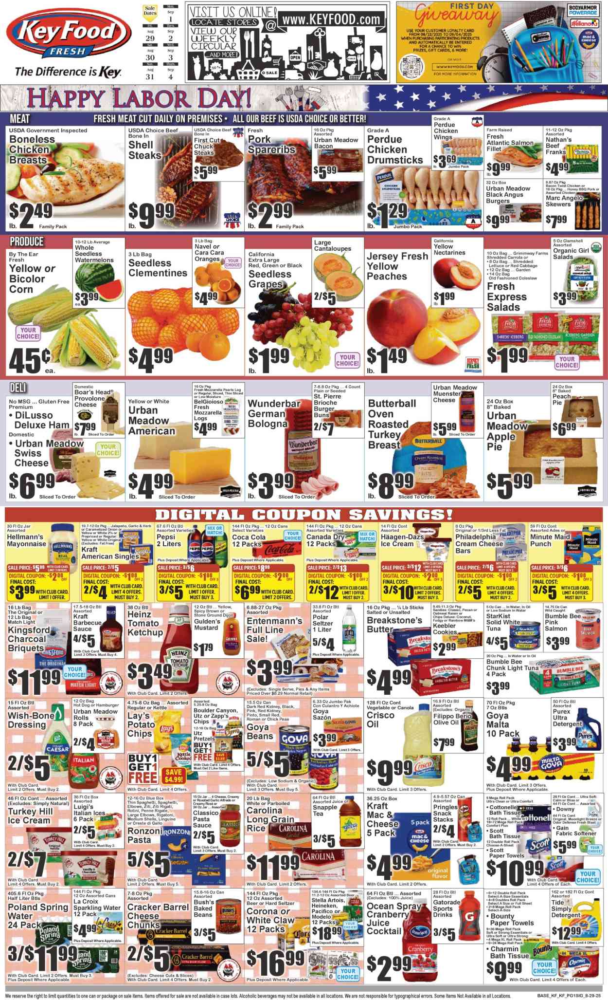 Key Food ad - 08/29/2025 - 09/04/2025. Page 1