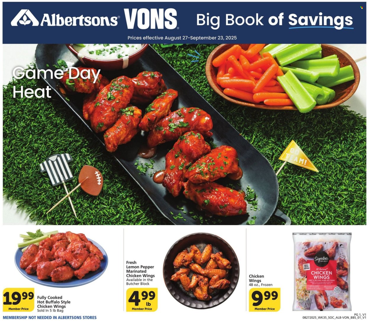 Albertsons ad - 08/27/2025 - 09/23/2025. Page 1