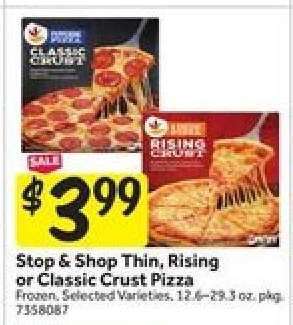 Stop & Shop Thin, Rising or Classic Crust Pizza