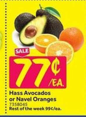 Hass Avocados or Navel Oranges
