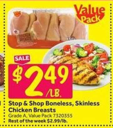 Stop & Shop Boneless, Skinless Chicken Breasts