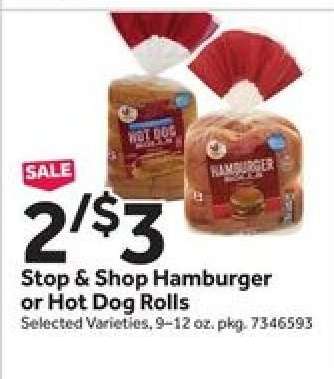 Stop & Shop Hamburger or Hot Dog Rolls