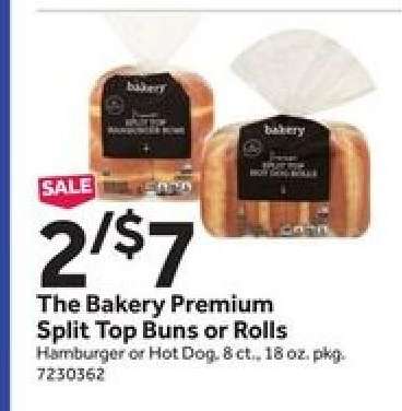 The Bakery Premium Split Top Buns or Rolls
