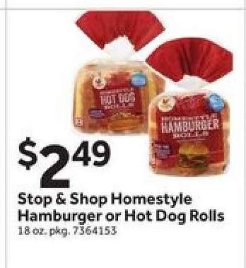 Stop & Shop Homestyle Hamburger or Hot Dog Rolls