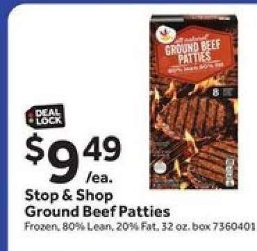 Stop & Shop Ground Beef Patties