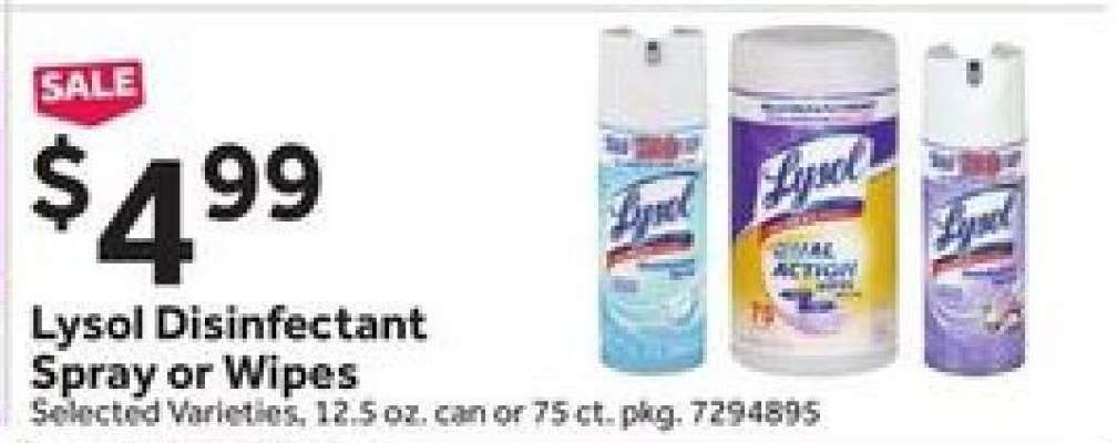 Lysol Disinfectant Spray or Wipes