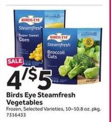 Birds Eye Steamfresh Vegetables