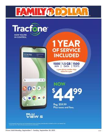 Family Dollar Flyer - 09/01/2025 - 09/30/2025.