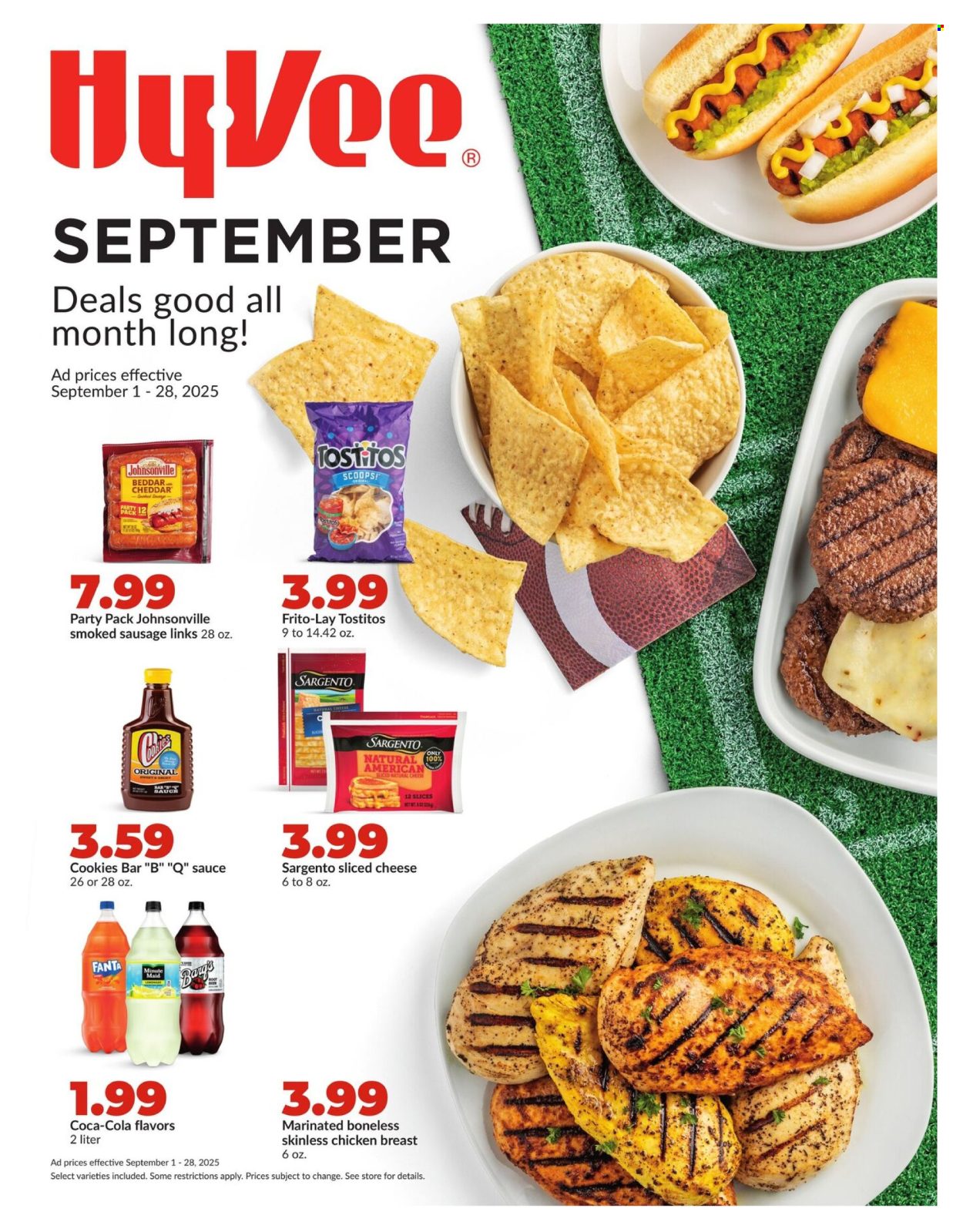 Hy-Vee ad - 09/01/2025 - 09/28/2025. Page 1