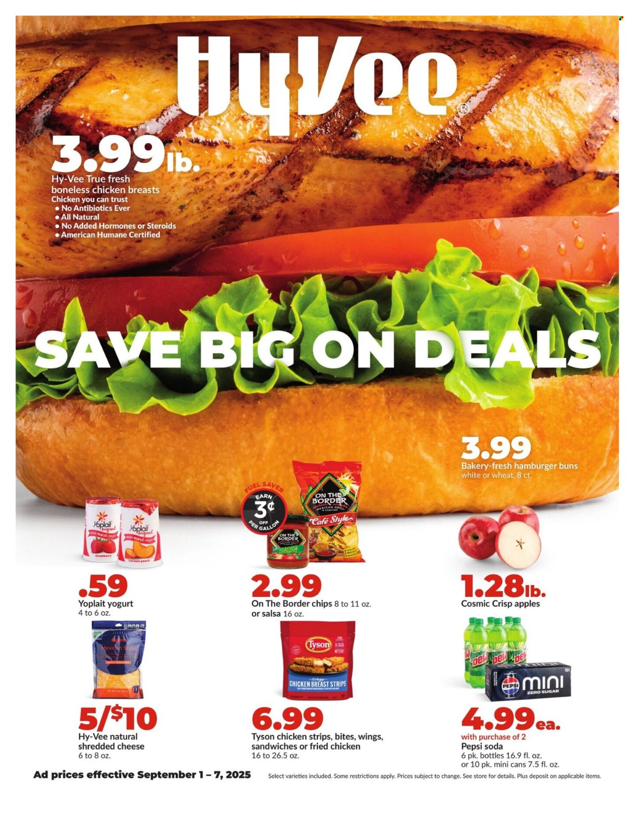 Hy-Vee ad - 09/01/2025 - 09/07/2025. Page 1