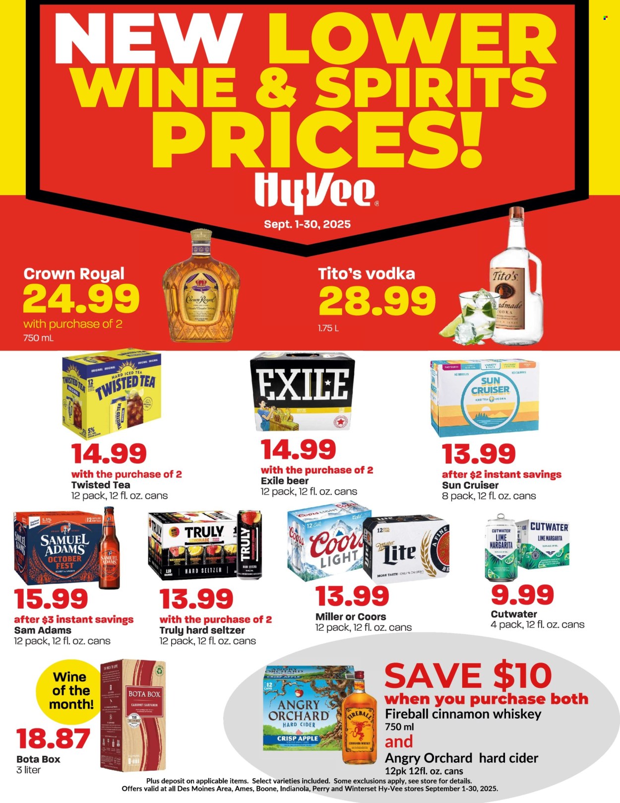 Hy-Vee ad - 09/01/2025 - 09/30/2025. Page 1