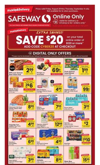 Safeway Flyer - 08/29/2025 - 09/04/2025.