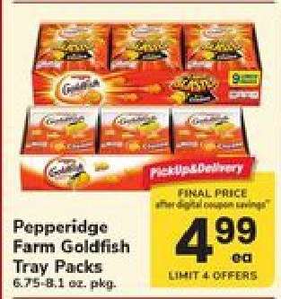 Pepperidge Farm Goldfish Tray Packs