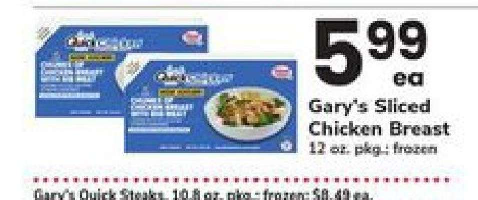 Gary’s Sliced Chicken Breast