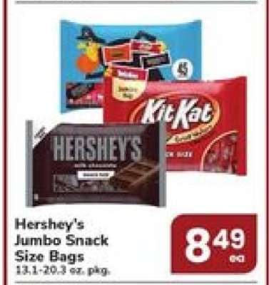 Hershey's Jumbo Snack Size Bags
