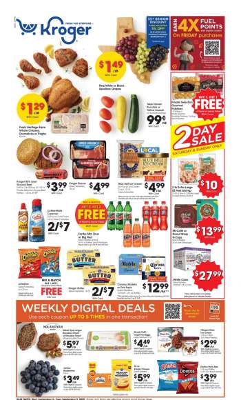 Kroger Flyer - 09/03/2025 - 09/09/2025.