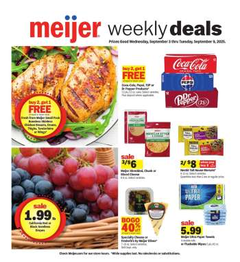 Meijer Flyer - 09/03/2025 - 09/09/2025.