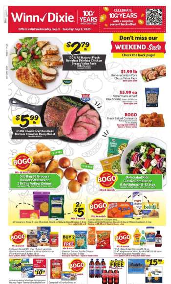 Winn Dixie Flyer - 09/03/2025 - 09/09/2025.