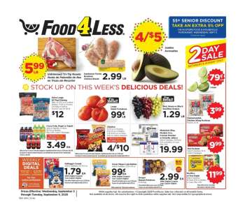 Food 4 Less Flyer - 09/03/2025 - 09/09/2025.