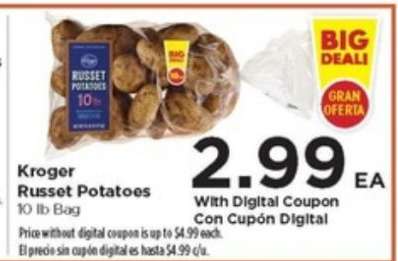 Kroger Russet Potatoes