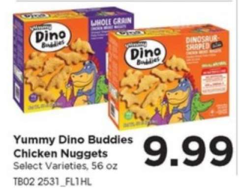 Yummy Dino Buddies Chicken Nuggets