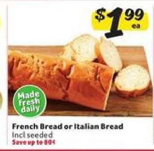 French Bread or Italian Bread