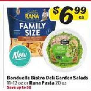 Bonduelle Bistro Deli Garden Salads or Rana Pasta