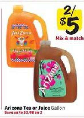 Arizona Tea or Juice