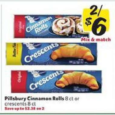 Pillsbury Cinnamon Rolls or Crescents
