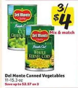 Del Monte Canned Vegetables
