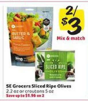 SE Grocers Sliced Ripe Olives