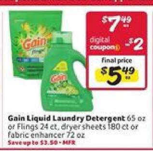 Gain Liquid Laundry Detergent